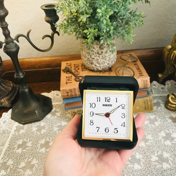 vintage Other - vintage wind up travel alarm clock